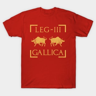 Legio III Gallica Taurus Bull Emblem Roman Legion T-Shirt